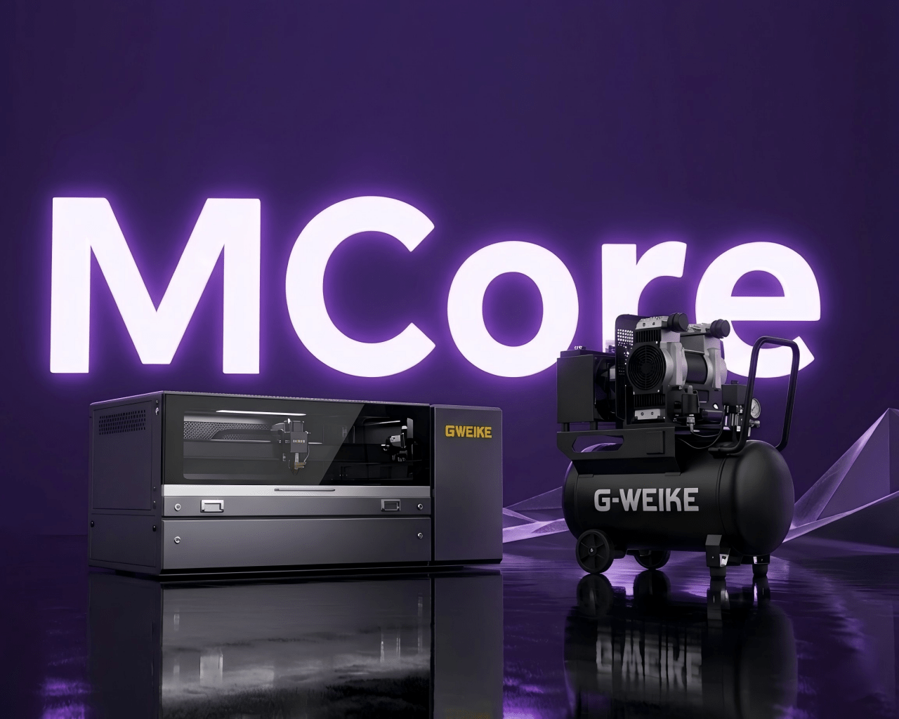金威刻（Gweike）MCore 登陆众筹：全球首款桌面级 400W 光纤 + 80W CO₂ 双激光混合切割机